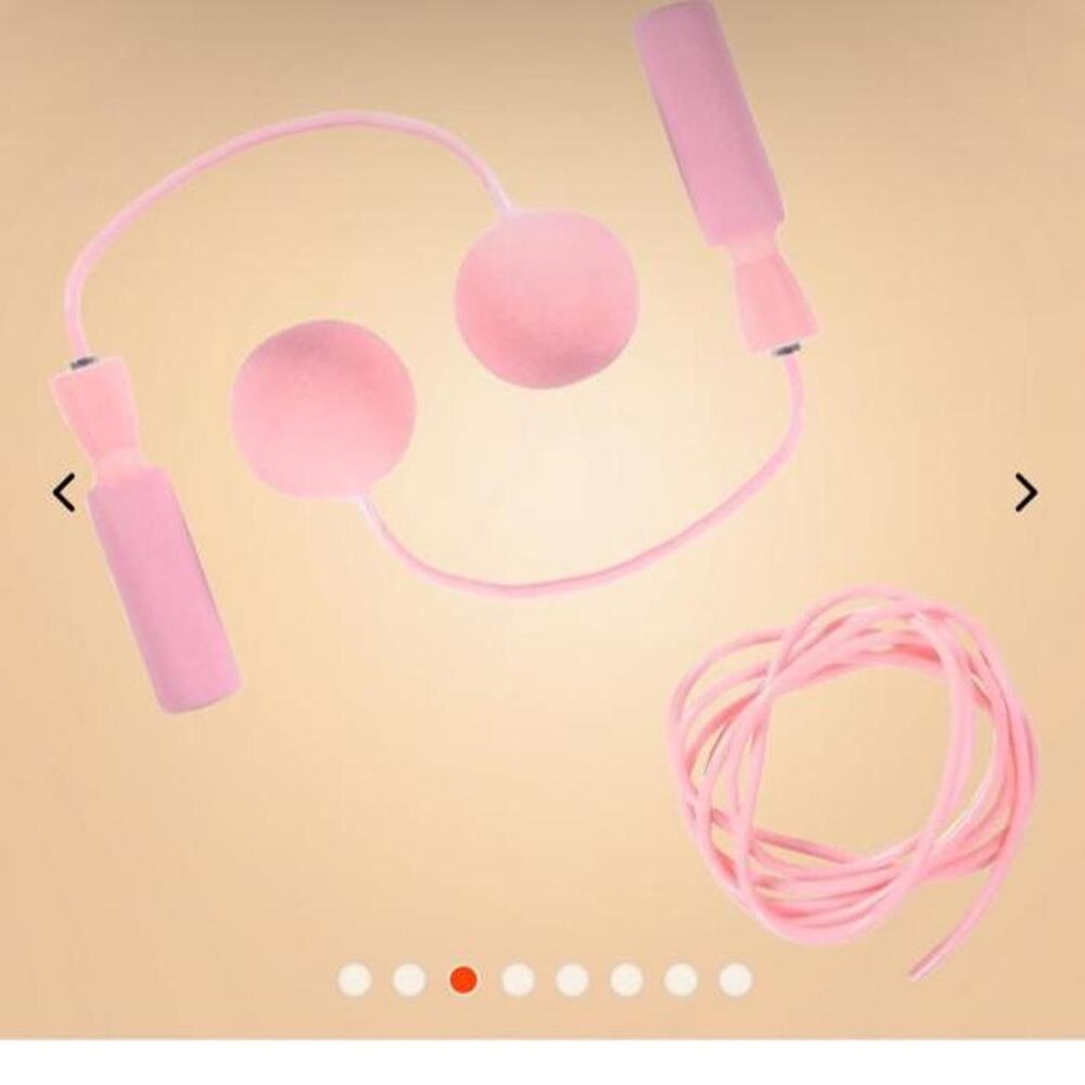 🚨 Pink Weighted Jump Rope with Adjustable Length 🏋️‍♀️